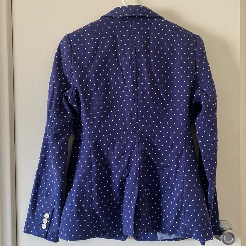 Banana Republic Blazer Blue Polka‎ Dot - Picture 6 of 7